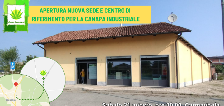 Foto della nuova sede nazionale di Carmagnola, ancora in allestimento